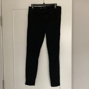 Skinny black pants. Ankle length